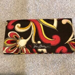 Vera Bradley Puccini Brown Checkbook Cover
